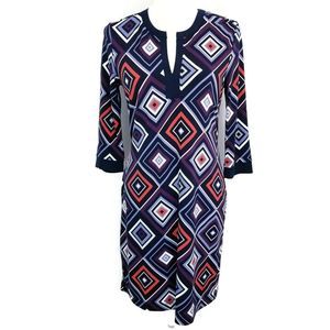 Banana Republic S Shift Dress Navy Blue Stretch